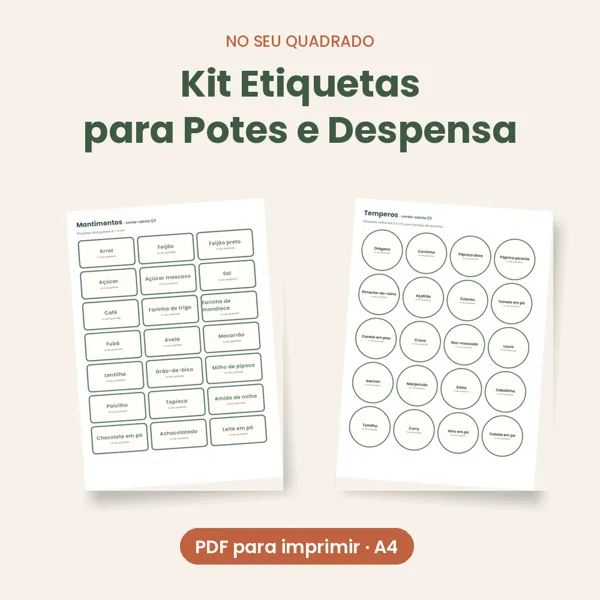 Capa do Kit Etiquetas para Potes e Despensa